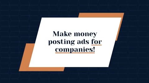 Make money posting ads for companies! (Earning online income)