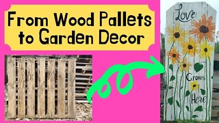 D.I.Y. Wood Pallet Garden Decor