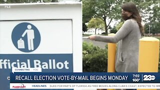 Recall Election vote-by-mail begins Monday