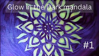 Beautiful Glow in the Dark Mandala PART 1 #pouringacrylics #haappyflow #mandala