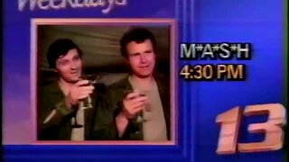 June 10, 1989 - WTHR Bumper for 'M*A*S*H' & the French Open