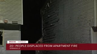 Article: At least 20 people displaced from apartment fire in Springville