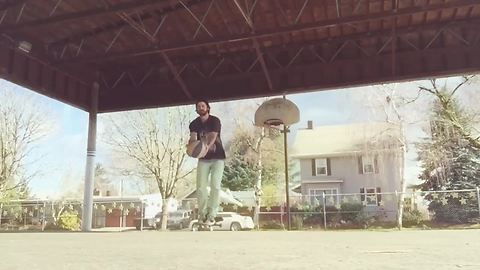 Skateboarding Meets Basketball In This Epic Trick Shot Compilation
