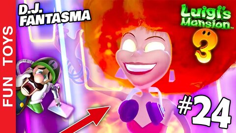 Luigi's Mansion 3 #24 - Uma DJ Fantasma é a CHEFE desta fase INCRÍVEL em uma Danceteria Colorida! 🎧👻