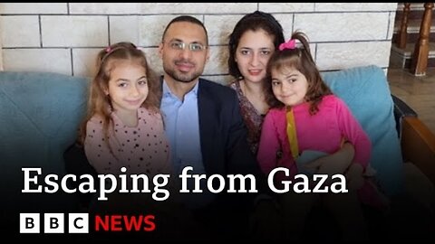 Israel-Gaza war_ How a family escaped to Canada _ BBC News