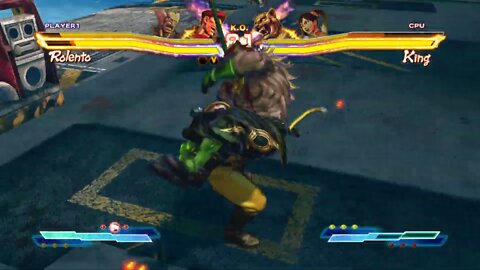 Street Fighter X Tekken: Rolento & Heihachi vs King & Xiaoyu - 1440p No Commentary
