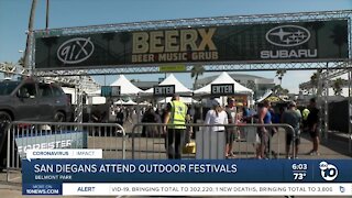 San Diegans attend outdoor festivals amid Delta