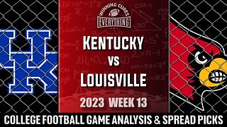 Kentucky vs Louisville Picks & Prediction Against the Spread 2023 College Football Analysis