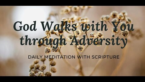 God Walks Meditation... Adversity