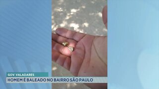 Gov. Valadares: homem é baleado no bairro São Paulo