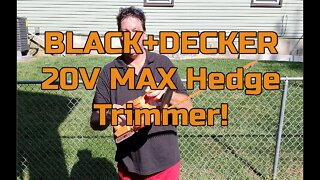 BLACK+DECKER 20V MAX Hedge Trimmer Kit - 18 Inch