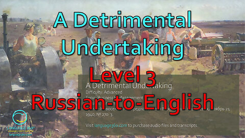 A Detrimental Undertaking: Level 3 - Russian-to-English