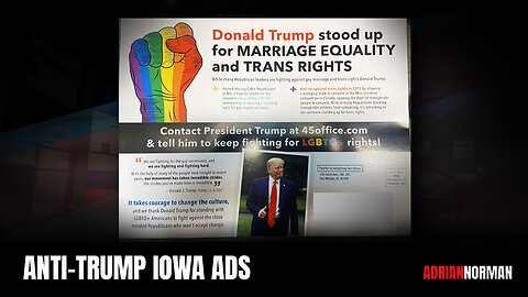 DEMOCRATS Created An Anti-Trump Ad In Iowa & They Knew DeSantis Would Be Blamed For It
