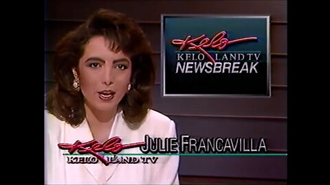 February 18, 1991 - Julie Francavilla KELO Newsbreak & Late News Headlines