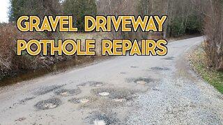 Gravel Driveway Repair: Fixed Potholes
