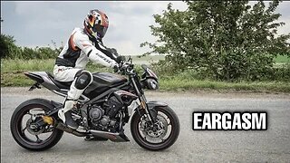 SC Project Full Titanium Exhaust Sound 2020 Street Triple 765 RS