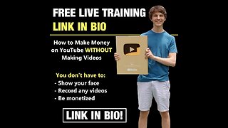 FREE TRAINING: How to Make Money on YouTube WITHOUT Recording Videos