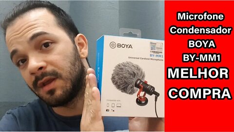 Microfone Condensador Bymm1 Boya - PARA CELULAR E CAMERAS