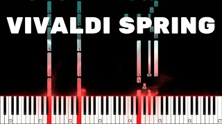 💖 Vivaldi, Spring Piano Tutorial 💞