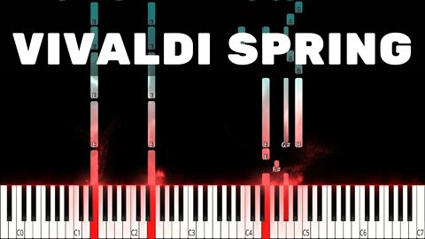 💖 Vivaldi, Spring Piano Tutorial 💞