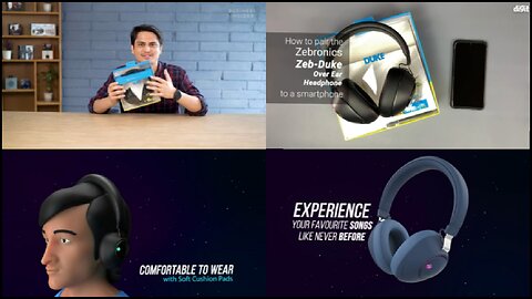 Unboxing Zebronics Zeb-Duke Wireless Bluetooth Headphone By AMAZON REVIEW