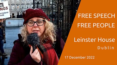 Free Speech, Free People - Leinster House, Dublin - 17 Dec 2022