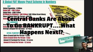 Central Banks Are About To Go BANKRUPT....What Happens Next!?