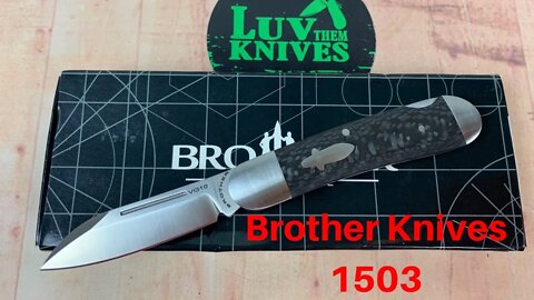 Brother 1503 VG10 Carbon Fiber lock back knife Great F&F at a bargain price !