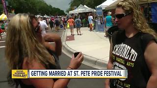 Marriage proposals at 2017 St. Pete Pride