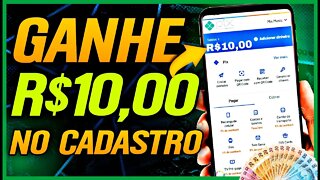 Ganhe R$10 AGORA no Cadastro (Paga na Hora) Como Ganhar Dinheiro na Internet