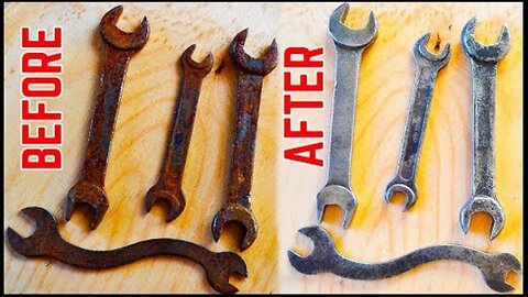 Old Rusty Wrench Restoration