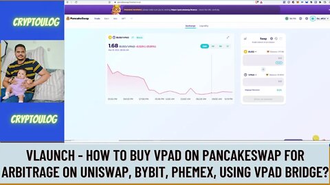 Vlaunch - How To Buy VPAD On Pancakeswap For Arbitrage On Uniswap, Bybit, Phemex, Using Vpad Bridge?