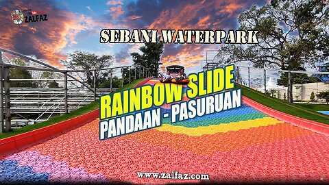 terbaru di sebani waterpark rainbow slide seluncuran pelangi seru harus di coba