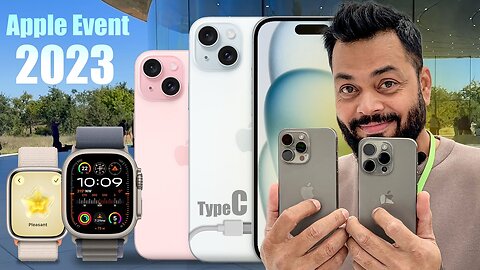 iPhone 15 & iPhone 15 Pro Hands On And First Look ⚡ A17 Pro, 5X Zoom, Type-C & More