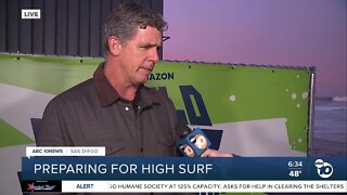 High Surf during junior world championship creates surfer's paradise