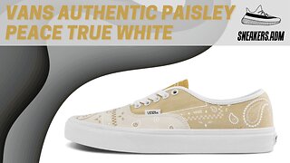 Vans Authentic Peace Paisley Peace True White - VN0A5KRDATI - @SneakersADM