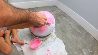 Teaching A Toddler To Paint Like A Pro - Halloween Costume Build