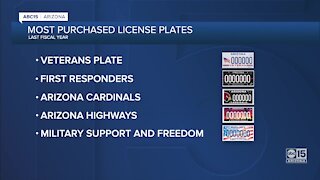 10 most popular ADOT specialty plates
