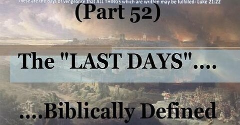 #52) 1 Cor. 15..."Resurrection" According to Israel's Prophets (The "Last Days" Series)