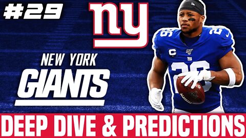 New York Giants Deep Dive & Predictions