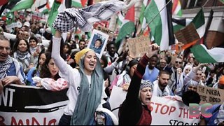 Chants of ‘intifada revolution’ at London protest