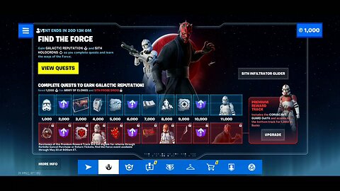 Star Wars New missions and rewards - Fortnite CH4 S2 No Commentary