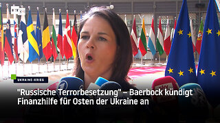 "Russische Terrorbesetzung" – Baerbock kündigt Finanzhilfe für Osten der Ukraine an