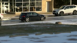 Icy roads including black ice cause traffic delays during morning commute