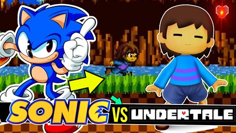 Sonic virou Undertale ?! - Sonic Adventure Grounded #shorts