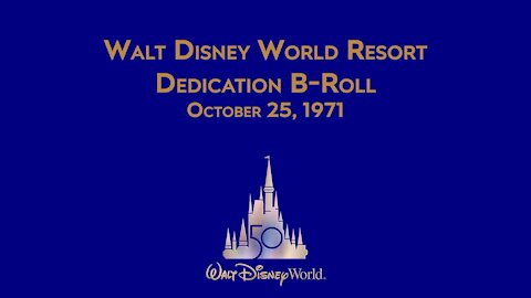 Walt Disney World Resort Magic Kingdom Dedication Speech Roy O. Disney