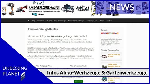 Informationen über Akku-Werkzeuge und Akkus - Unboxing Planet