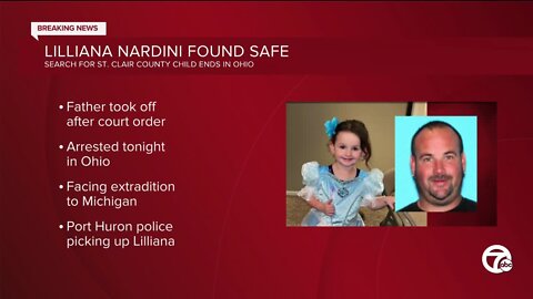 Missing 4-year-old girl found safe, father arrested in Ohio