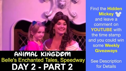 Belle's Enchanted Tales and Speedway - Magic Kingdom - Disney Vlog Day 2 Part 2