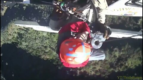 CHP hoists an injured hiker from Prospectors Gap Trail